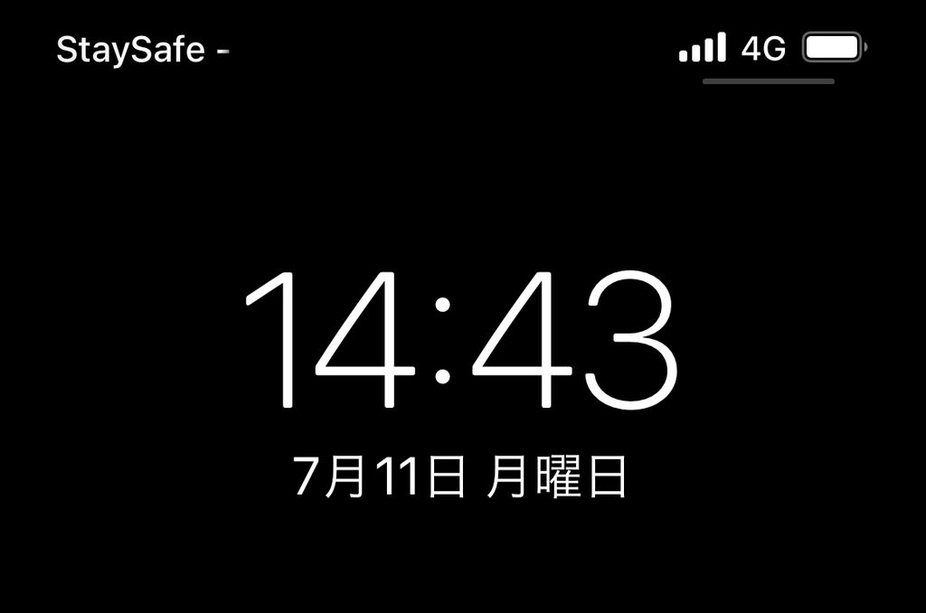 iPhone24時間表示の時計
